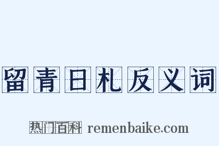 留青日札反义词是什么意思的图片